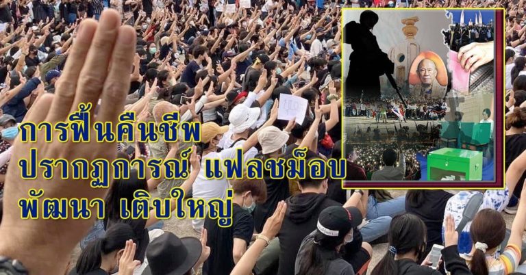 กรองกระแส / การฟื้นคืนชีพ ปรากฏการณ์ แฟลชม็อบ พัฒนา เติบ ...